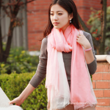 Шелковый и модальный окунутый шарф для одежды из платины (12-BR030820-1.4)